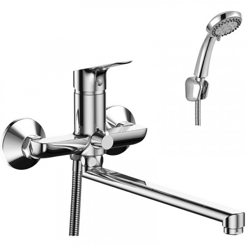Смеситель для ванны Rossinka RS29-33 универсальный Хром латунь на стену