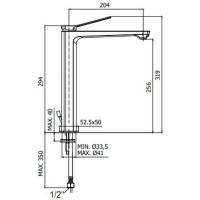 Смеситель для раковины Paffoni Tilt TI081CR Хром латунь