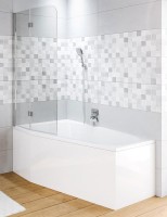 Шторка на ванну Riho Novik Z500 90 G003040120 (GZT9200089) профиль Хром стекло прозрачное