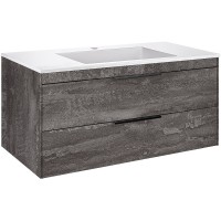 Тумба под раковину Vincea Chiara 2D 100 VMC-2C2100GS подвесная G.Stone МДФ / ЛДСП