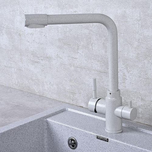 Смеситель для кухни Wisent W4355-3-19 цвет Серый