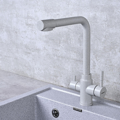 Смеситель для кухни Wisent W4355-3-19 цвет Серый