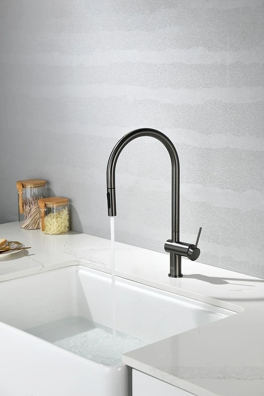 Смеситель для кухни AQUAme Cucina AQM9901GM цвет Оружейный металл