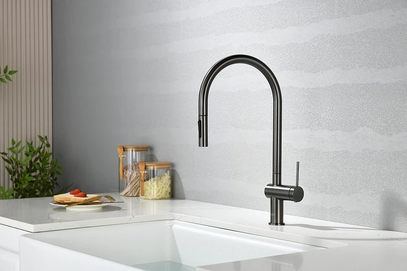 Смеситель для кухни AQUAme Cucina AQM9901GM цвет Оружейный металл