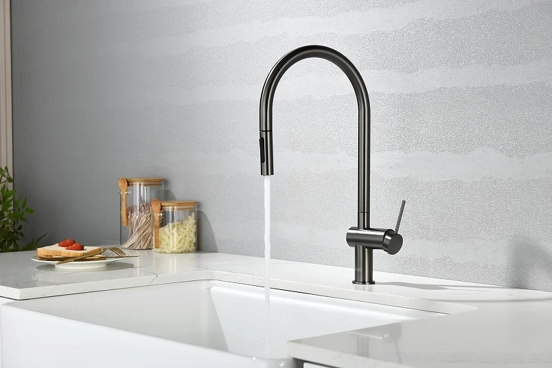 Смеситель для кухни AQUAme Cucina AQM9901GM цвет Оружейный металл