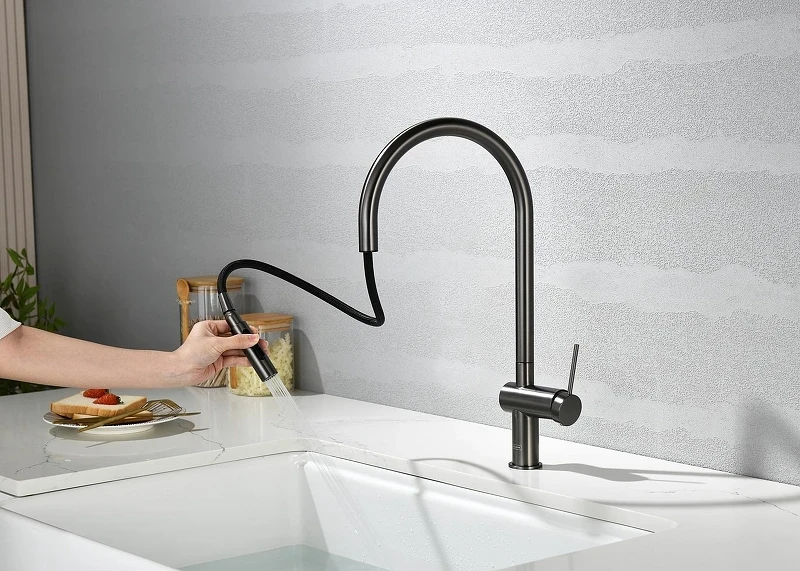 Смеситель для кухни AQUAme Cucina AQM9901GM цвет Оружейный металл