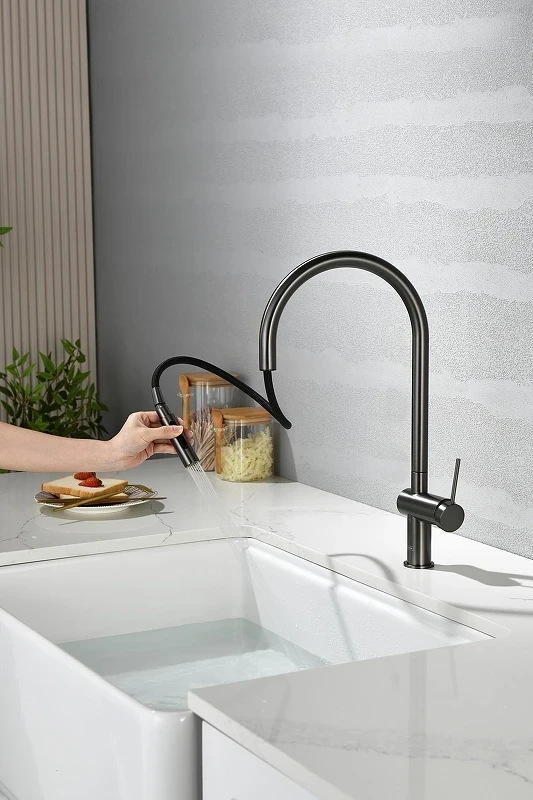 Смеситель для кухни AQUAme Cucina AQM9901GM цвет Оружейный металл