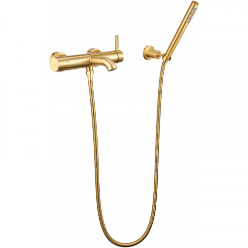 Смеситель для душа Milacio Ultra MCU.350.GD Брашированное золото нержавеющая сталь на стену