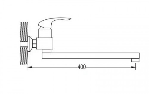 Смеситель для ванны Shevanik S5572 универсальный цвет Хром