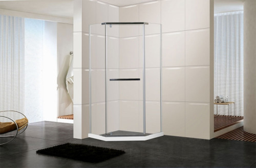 Душевой уголок Ceruttispa Chika ZP91T 90x90 профиль Хром стекло прозрачное