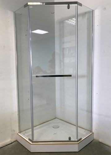 Душевой уголок Ceruttispa Chika ZP91T 90x90 профиль Хром стекло прозрачное