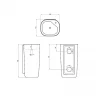 Раковина Lavinia Boho Bathroom Sink 50 33311126 цвет Белый
