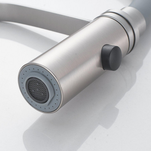 Смеситель для кухни Shevanik S943L-9 цвет Сатин Серый