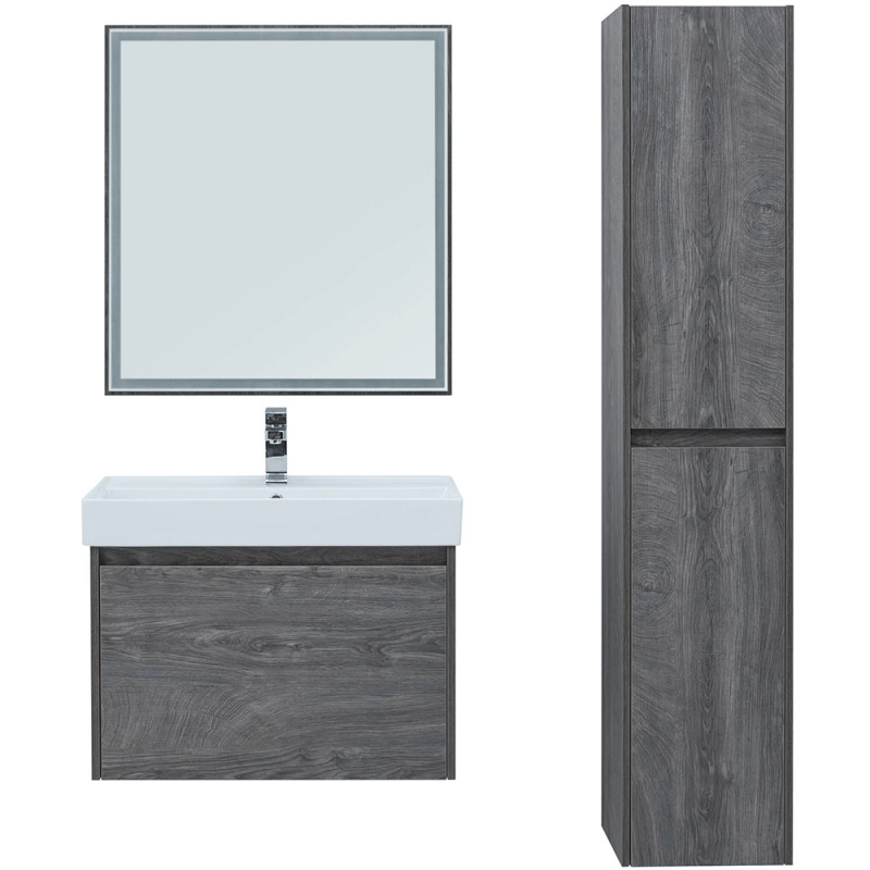 Тумба под раковину Aquanet Nova Lite 75 242274 подвесная Дуб рошелье МДФ / ЛДСП