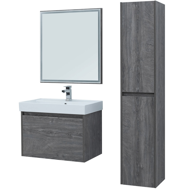 Тумба под раковину Aquanet Nova Lite 75 242274 подвесная Дуб рошелье МДФ / ЛДСП