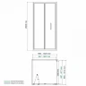 Душевой уголок WasserKRAFT Weser 100x100 78F19 профиль Хром стекло прозрачное