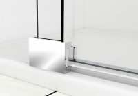 Душевая дверь Vincea Extra 100 VDP-1E9010CGB профиль Черный стекло тонированное