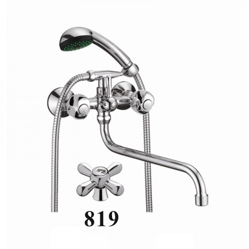 Смеситель для ванны D-Lin D140819 универсальный цвет  Хром