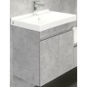 Тумба с раковиной Comforty Осло 60 00-00000835 подвесная Бетон светлый МДФ / ЛДСП