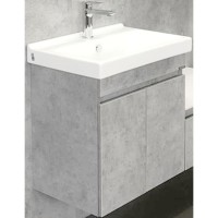 Тумба с раковиной Comforty Осло 60 00-00000835 подвесная Бетон светлый МДФ / ЛДСП