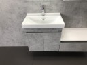 Тумба с раковиной Comforty Осло 60 00-00000835 подвесная Бетон светлый МДФ / ЛДСП