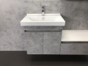 Тумба с раковиной Comforty Осло 60 00-00000835 подвесная Бетон светлый МДФ / ЛДСП
