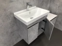 Тумба с раковиной Comforty Осло 60 00-00000835 подвесная Бетон светлый МДФ / ЛДСП