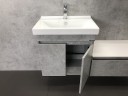 Тумба с раковиной Comforty Осло 60 00-00000835 подвесная Бетон светлый МДФ / ЛДСП