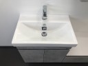 Тумба с раковиной Comforty Осло 60 00-00000835 подвесная Бетон светлый МДФ / ЛДСП