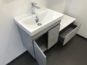 Тумба с раковиной Comforty Осло 60 00-00000835 подвесная Бетон светлый МДФ / ЛДСП