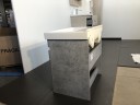 Тумба с раковиной Comforty Осло 60 00-00000835 подвесная Бетон светлый МДФ / ЛДСП