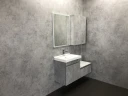 Тумба с раковиной Comforty Осло 60 00-00000835 подвесная Бетон светлый МДФ / ЛДСП