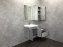 Тумба с раковиной Comforty Осло 60 00-00000835 подвесная Бетон светлый МДФ / ЛДСП