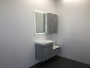 Тумба с раковиной Comforty Осло 60 00-00000835 подвесная Бетон светлый МДФ / ЛДСП