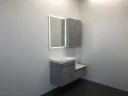 Тумба с раковиной Comforty Осло 60 00-00000835 подвесная Бетон светлый МДФ / ЛДСП