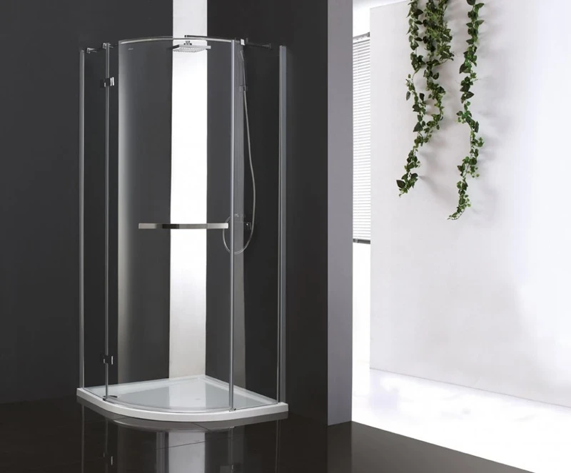 Душевой уголок Cezares Bergamo R-1 Arco 100x100 BERGAMO-W-R-1-100-ARCO-C-Cr-R-IV IV профиль Хром стекло прозрачное