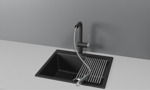 Смеситель для кухни Granula 8169 цвет Турмалин