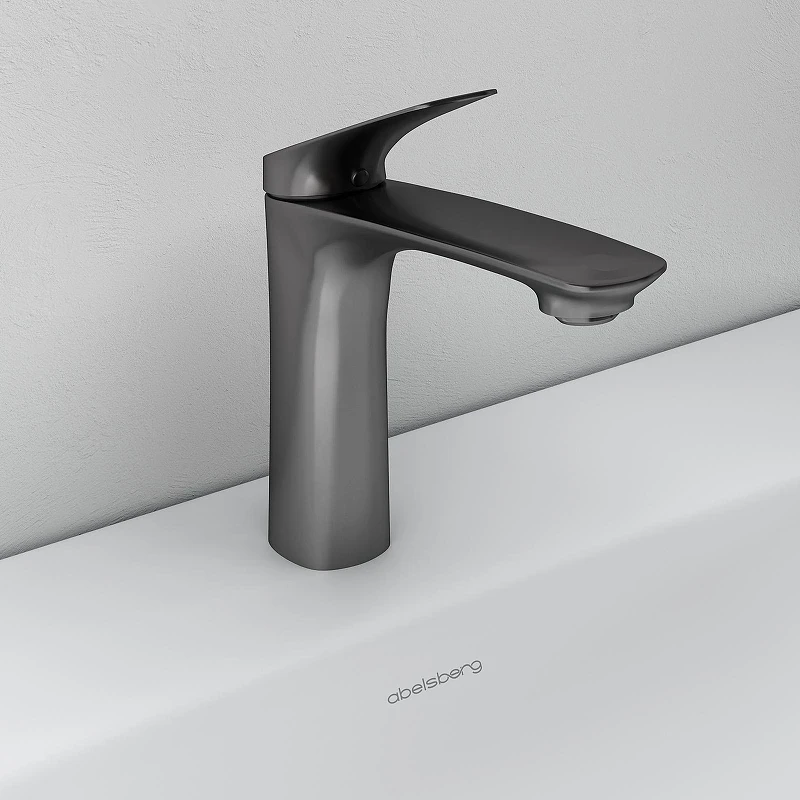 Смеситель для раковины Abelsberg Perfecta INF60101GM цвет Космическая сталь