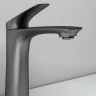 Смеситель для раковины Abelsberg Perfecta INF60101GM цвет Космическая сталь
