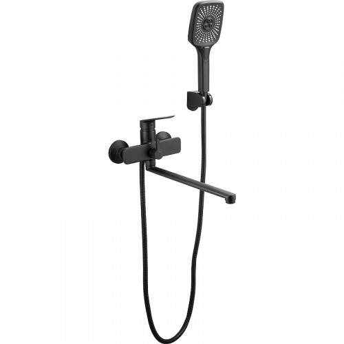 Смеситель для ванны Belz B533-7 B22533-7 универсальный Черный латунь на стену