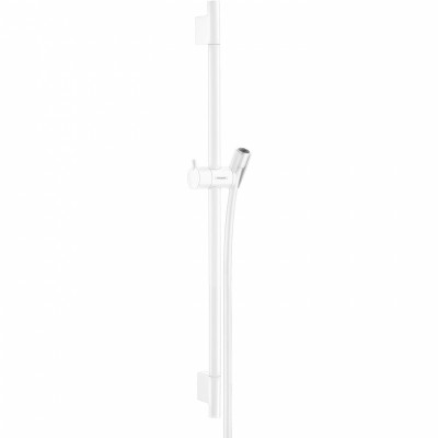 Душевая штанга Hansgrohe Unica S Puro 28632700 Белый матовый латунь на стену