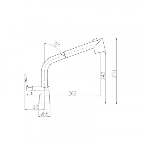 Смеситель для кухни Rav Slezak Colorado CO111.5CMAT цвет Черный матовый