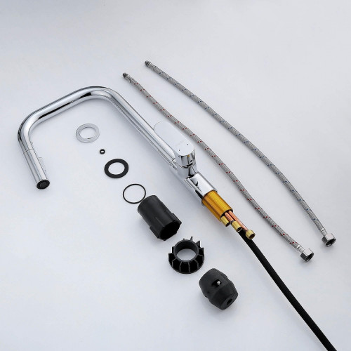 Смеситель для кухни Aquatek Альфа AQ1984CR цвет Хром