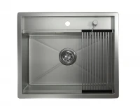 Кухонная мойка Granula Kitchen Space 60 6051 цвет Сталь матовая