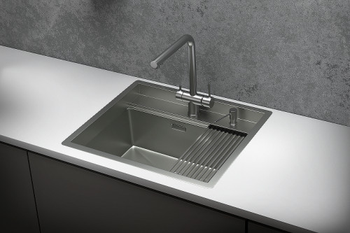 Кухонная мойка Granula Kitchen Space 60 6051 цвет Сталь матовая