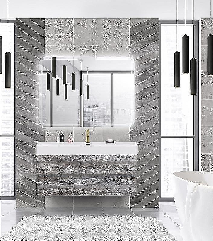 Тумба под раковину Cezares Molveno 46 120 MOLVENO 46-120-2C-SO-LG подвесная Legno Grigio