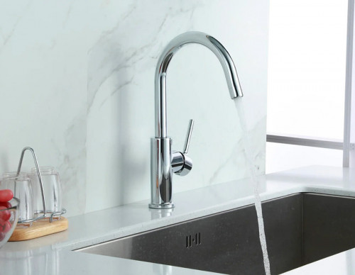 Смеситель для кухни Lemark Comfort LM3073C Хром латунь