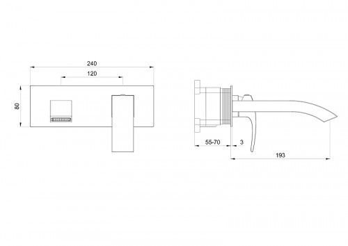 Смеситель для раковины Wonzon &amp; Woghand Fit WW-88869009-CR цвет Хром