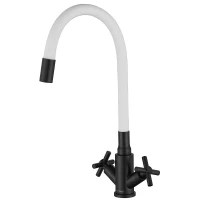 Смеситель для кухни Fmark FS8442H-02 цвет Черный Белый