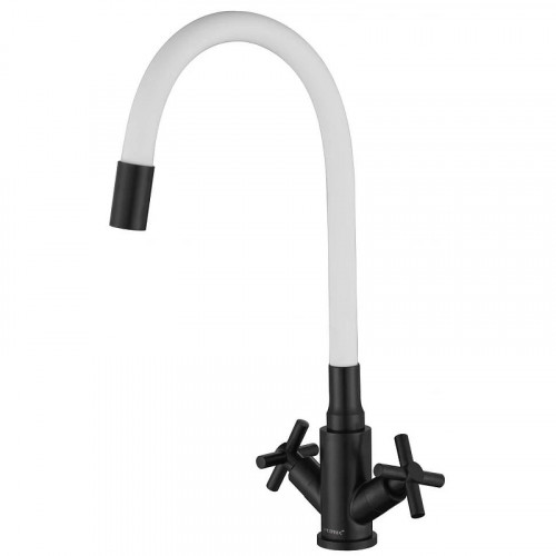 Смеситель для кухни Fmark FS8442H-02 цвет Черный Белый
